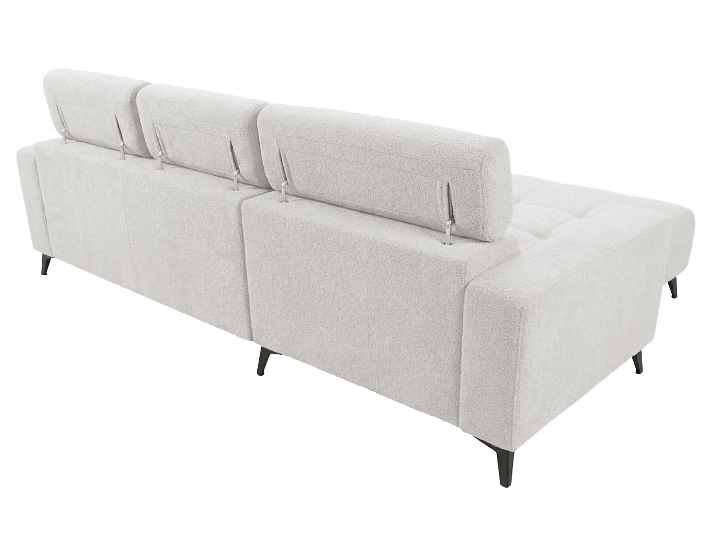 Nowoczesny narożnik Nicolette z elektryczną funkcją relax