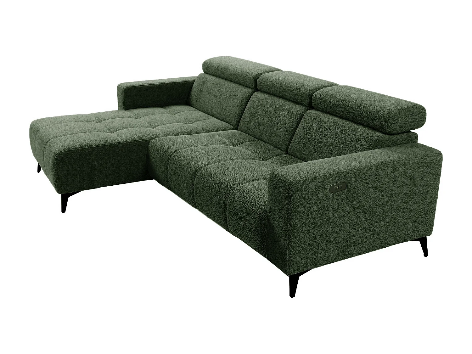 Nicolette – Moderne hoekbank met elektrische relaxfunctie