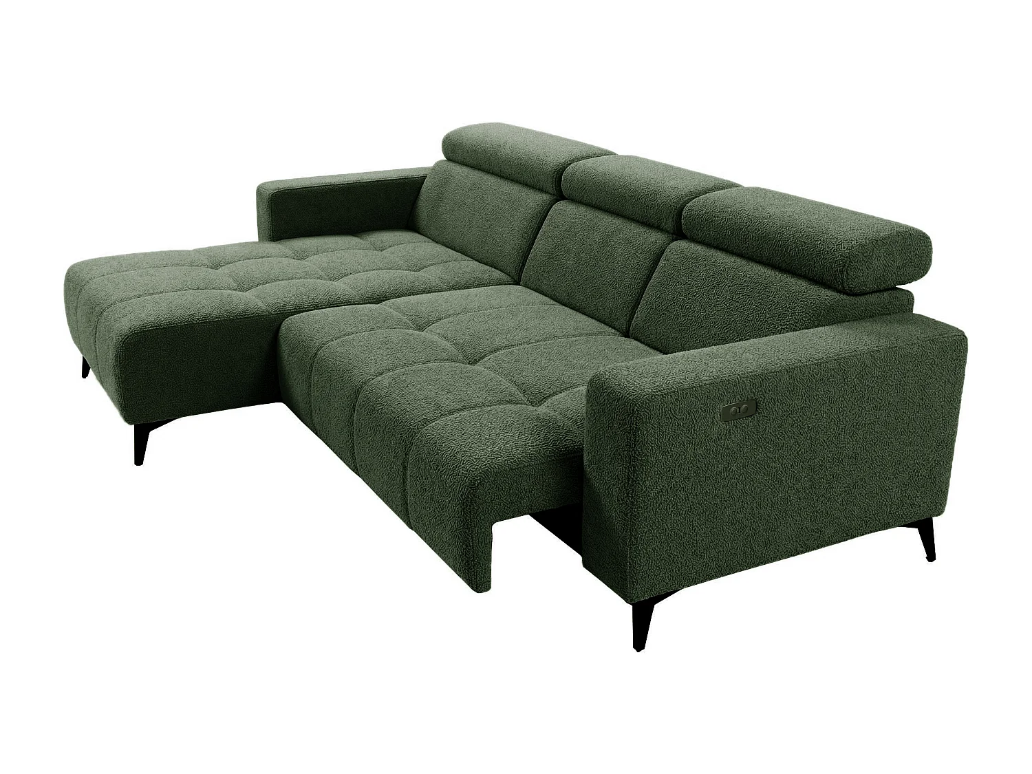 Nicolette – Moderne hoekbank met elektrische relaxfunctie