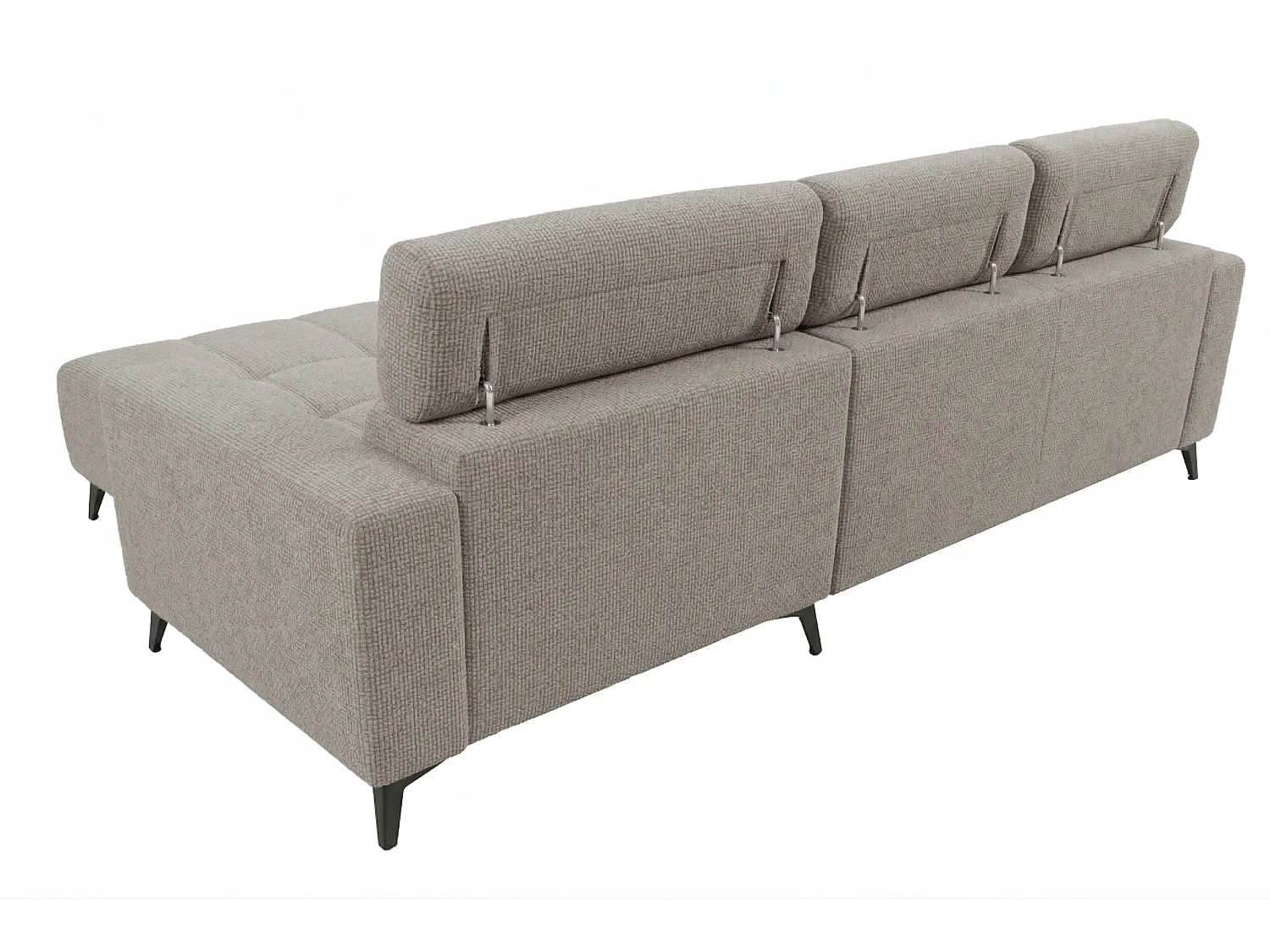 Nicolette - Canapé d’angle moderne avec fonction relax électrique