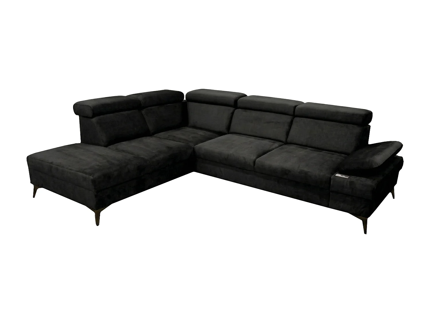 Canapé d’angle moderne Vigo avec fonction RELAX et appuie-têtes réglables – idéal pour le salon