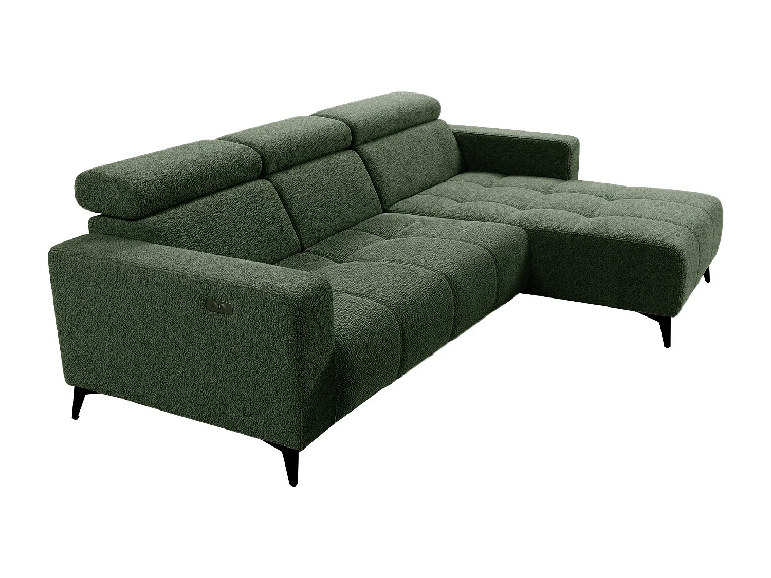 Nicolette – Moderne hoekbank met elektrische relaxfunctie