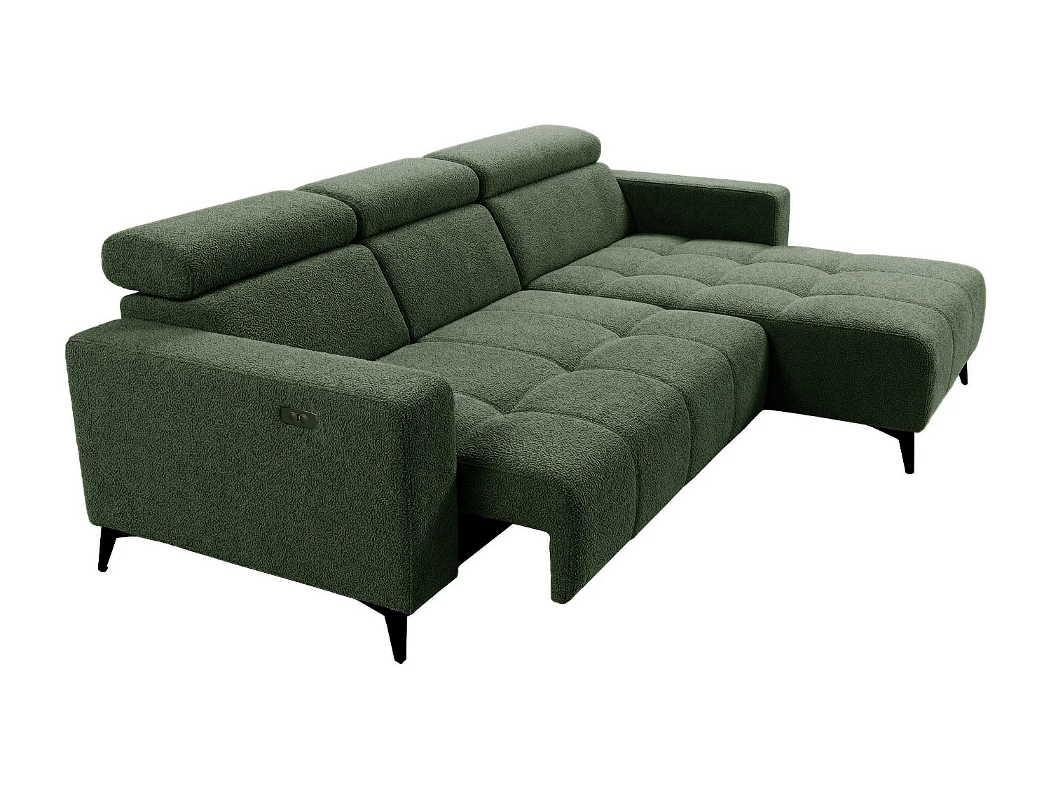 Nicolette – Moderne hoekbank met elektrische relaxfunctie