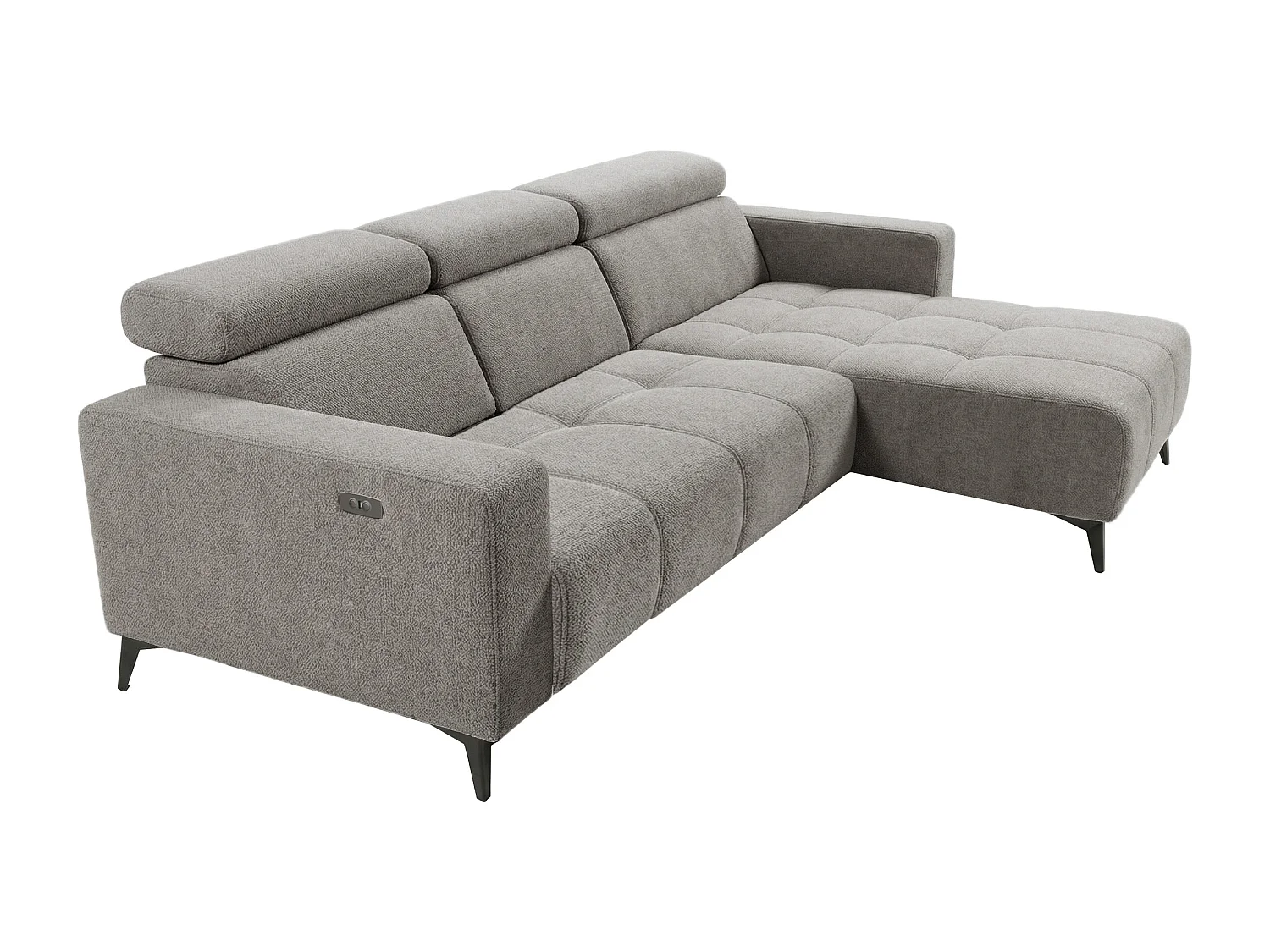 Nicolette – Moderne hoekbank met elektrische relaxfunctie