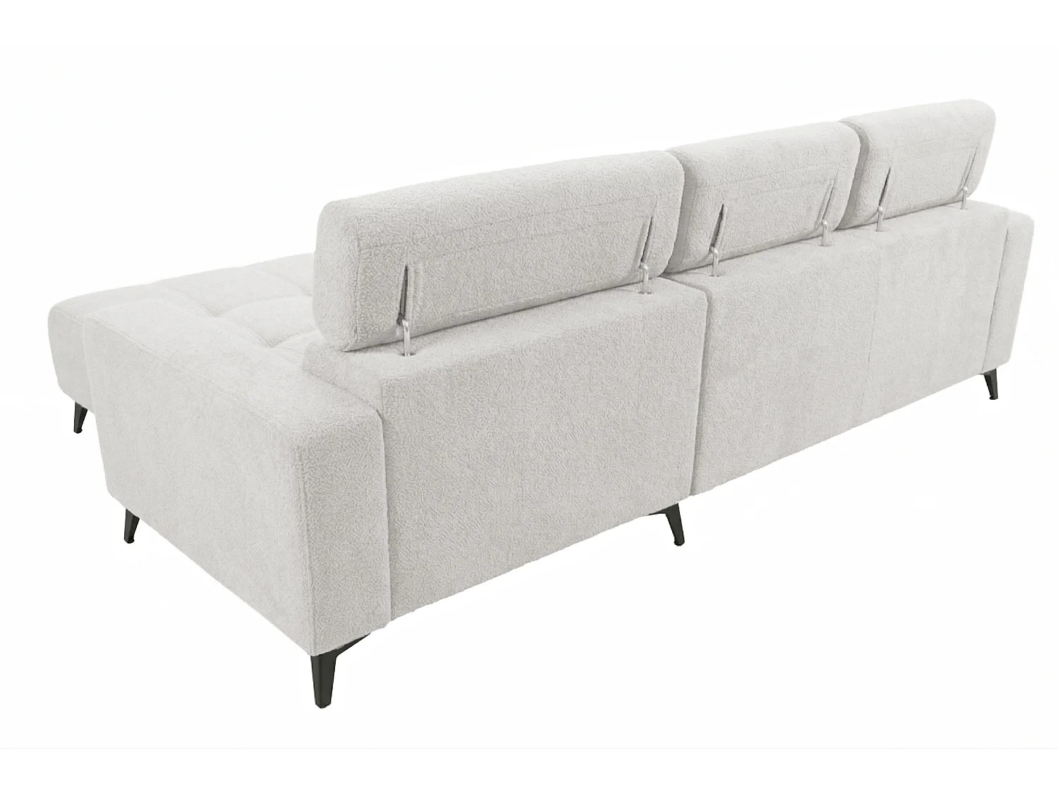 Nicolette - Canapé d’angle moderne avec fonction relax électrique