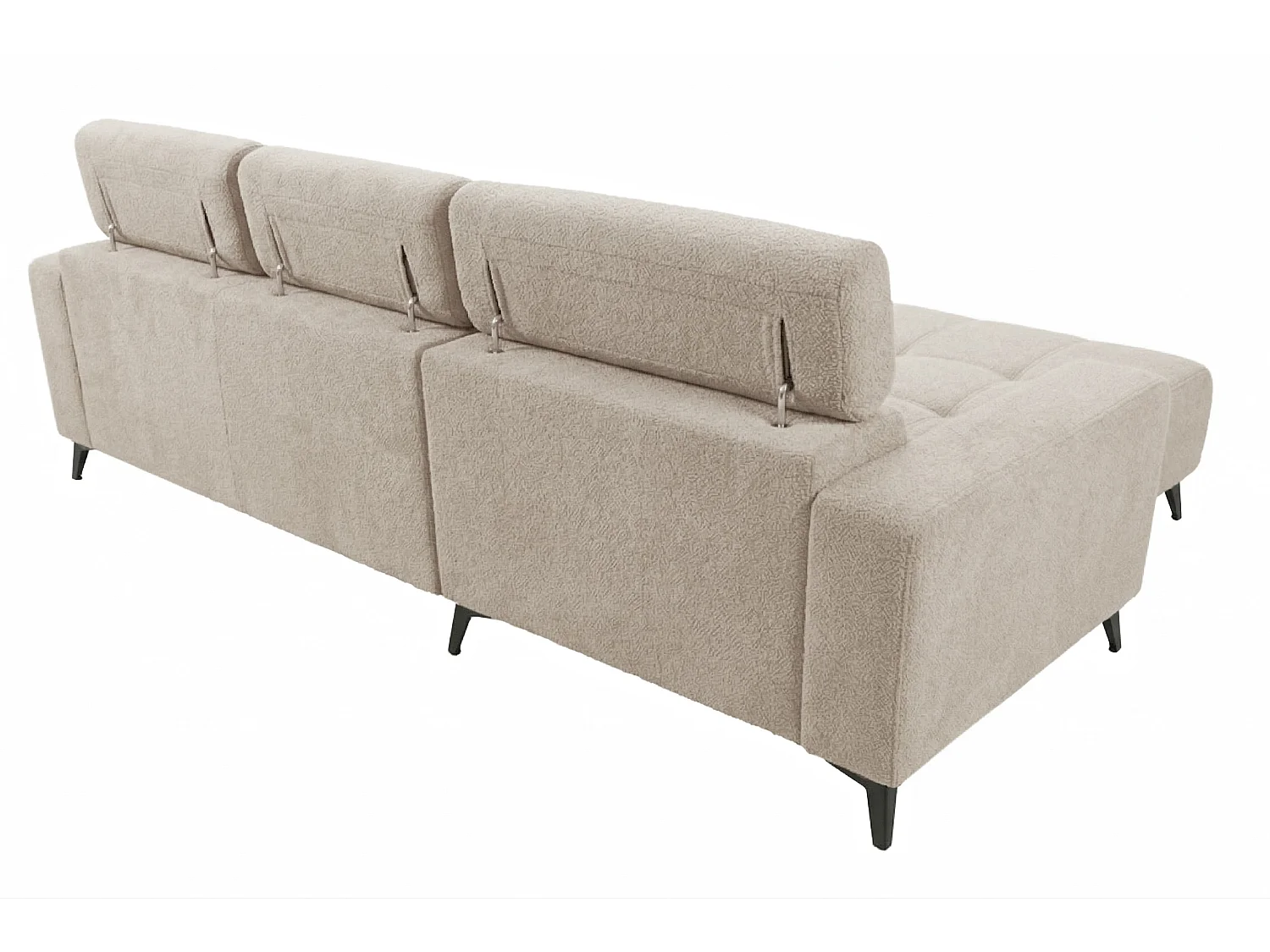 Nowoczesny narożnik Nicolette z elektryczną funkcją relax