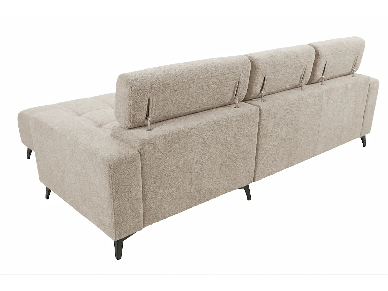 Nicolette - Canapé d’angle moderne avec fonction relax électrique