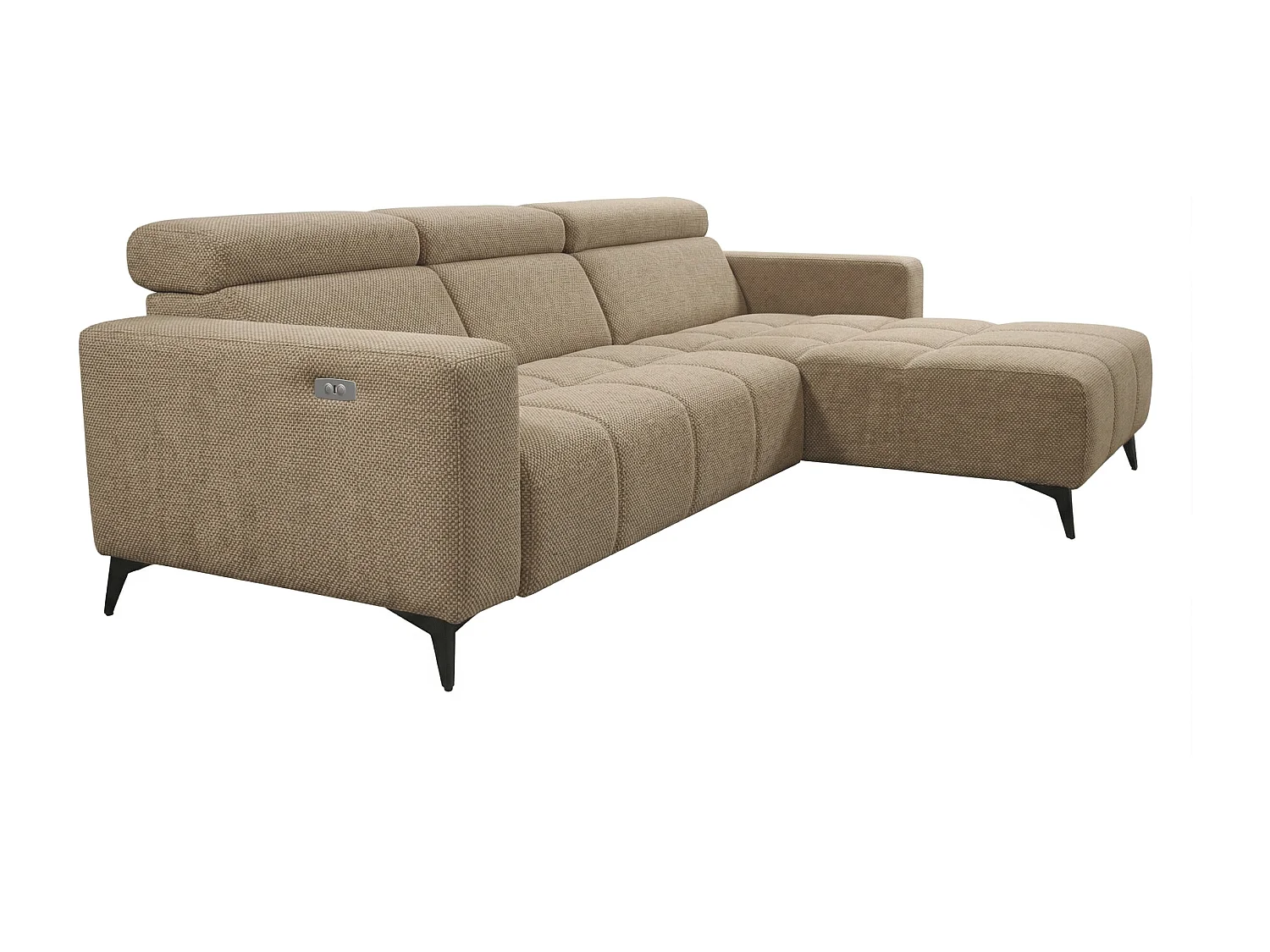 Nicolette – Moderne hoekbank met elektrische relaxfunctie