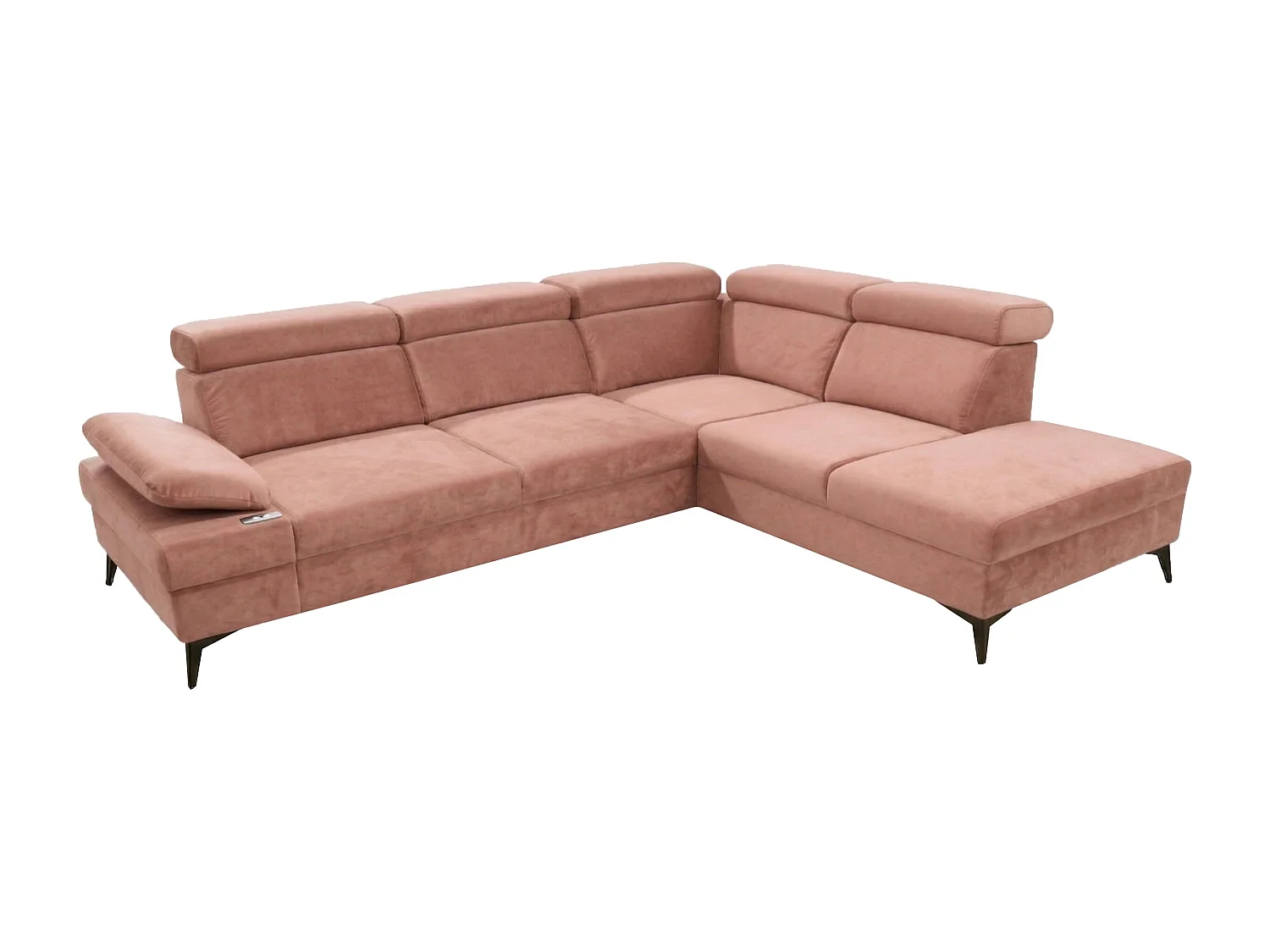 Canapé d’angle moderne Vigo avec fonction RELAX et appuie-têtes réglables – idéal pour le salon