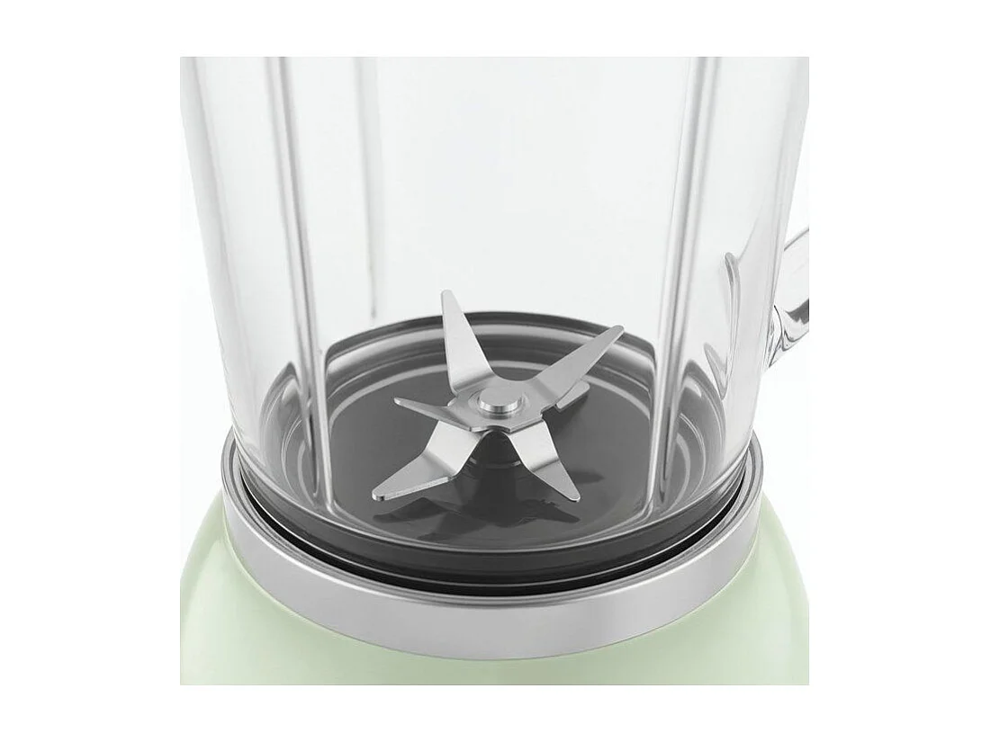 Blender Vintage SWEISS MXV7 Zielony 1,5 L, 1000 W, 6 Ostrzy Stalowych, 2 Prędkości + Puls, Szklany Dzbanek, Bezpieczeństwo