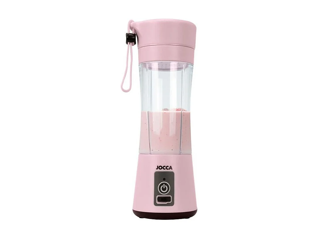 Blender portable - JOCCA - SWEET - 380 ml - 2000 mAh - Avec câble USB - Rose