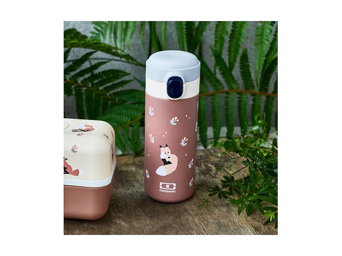 Gourde isotherme a bec verseur - MONBENTO - Enfants - Bouchon ouverture rapide - Pop Fox
