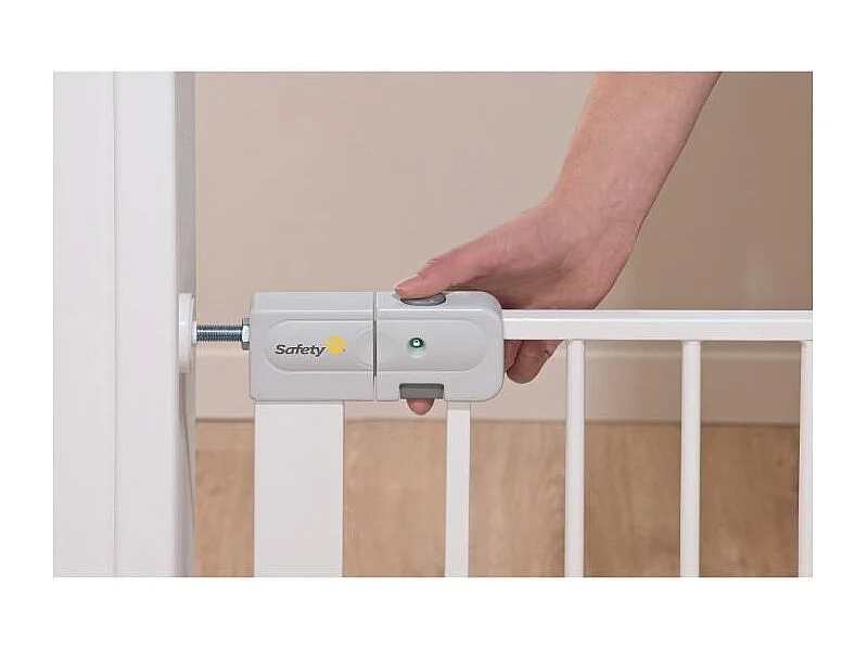 Barrière de sécurité Safety 1st Auto-Close métal 73–80 cm, Blanc