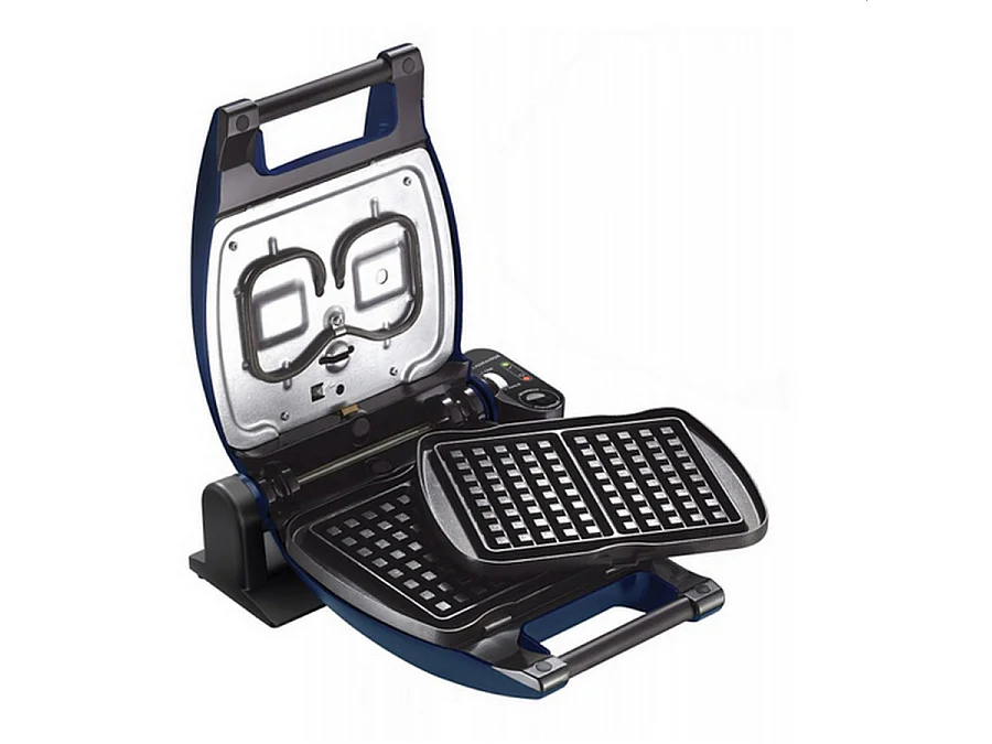 Gofrownica LAGRANGE Premium 1200W Niebieska z 3 Nieprzywierającymi Płytami do Gofrów, Wafli i Croque-Monsieur