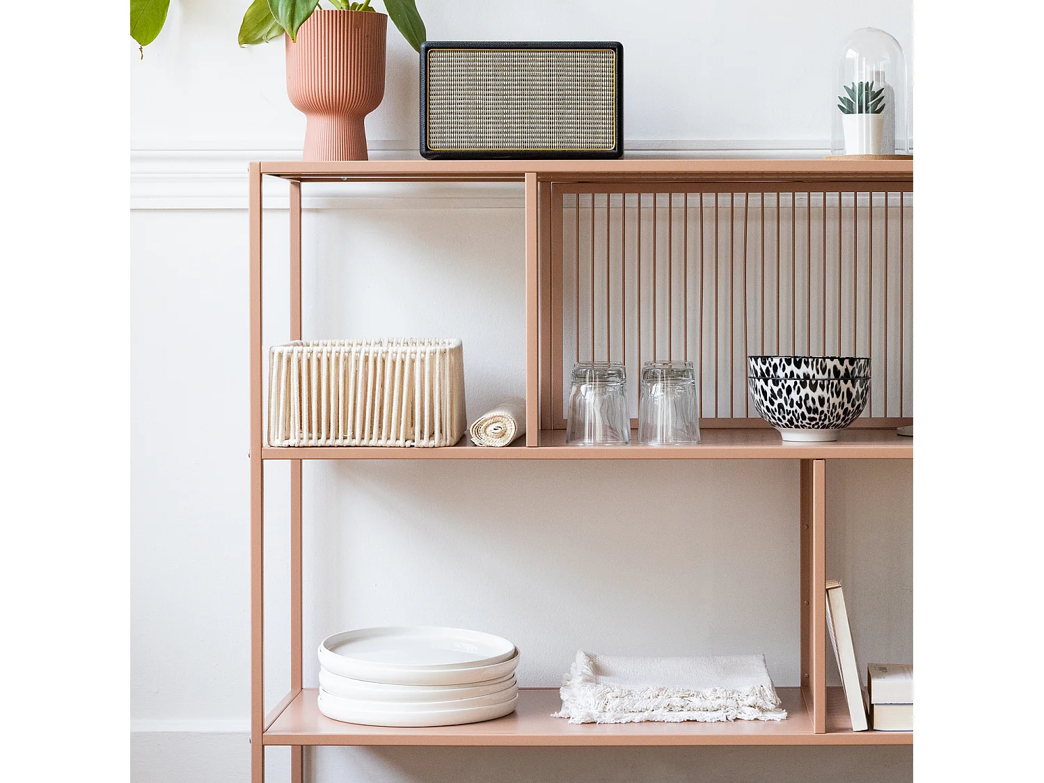 Étagère en métal vieux rose EMILIA - HAPPY GARDEN