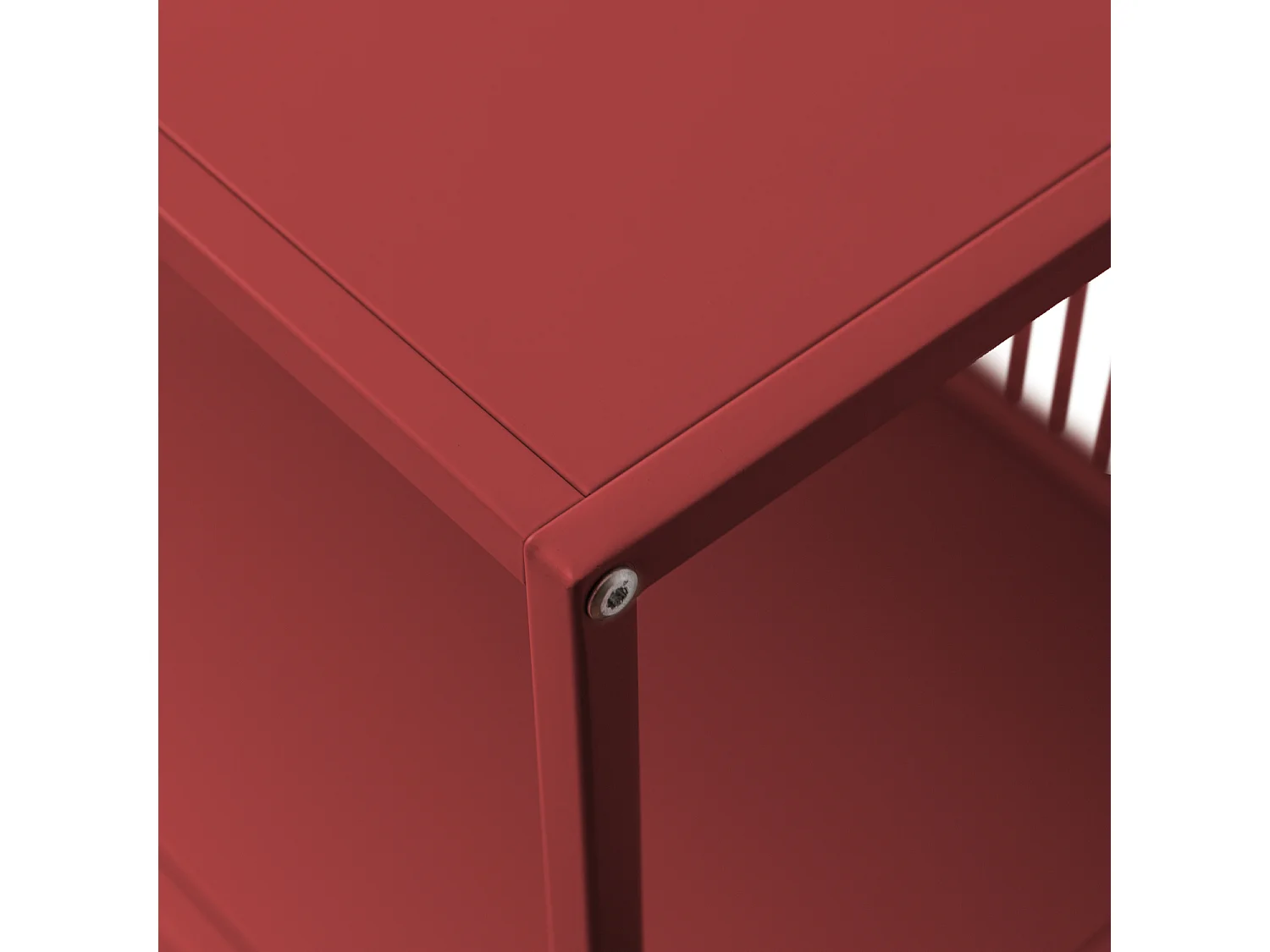 Étagère en métal rouge carmin EMILIA - HAPPY GARDEN