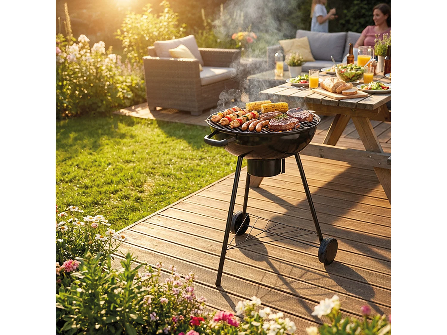 Barbecue à charbon Pampero en métal - SOMAGIC