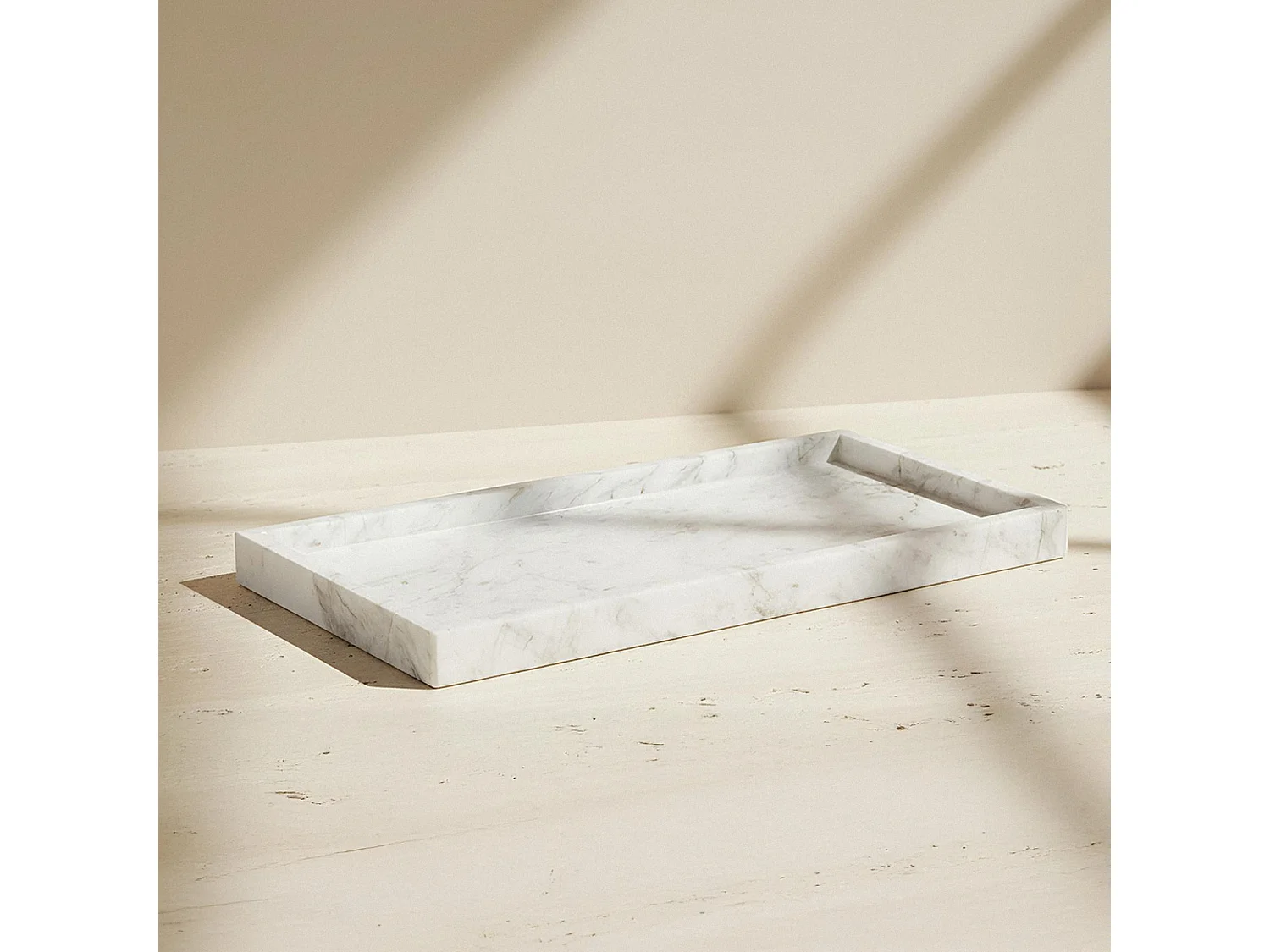 Plateau en marbre blanc véritable - Marbre - Bath Bazaar - BATHBAZAAR