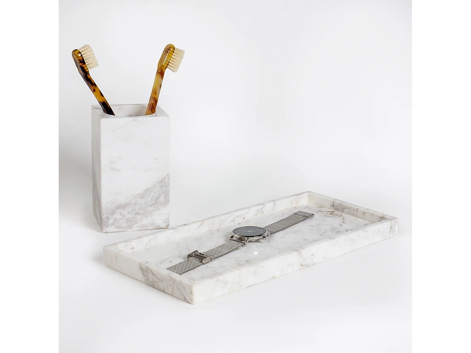 Plateau en marbre blanc véritable - Marbre - Bath Bazaar - BATHBAZAAR