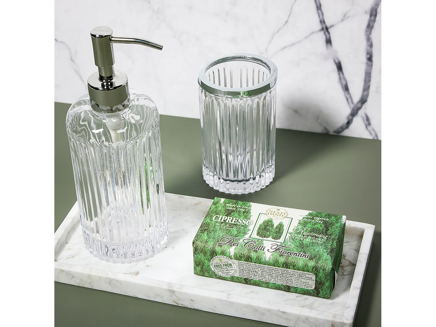 Plateau en marbre blanc véritable - Marbre - Bath Bazaar - BATHBAZAAR