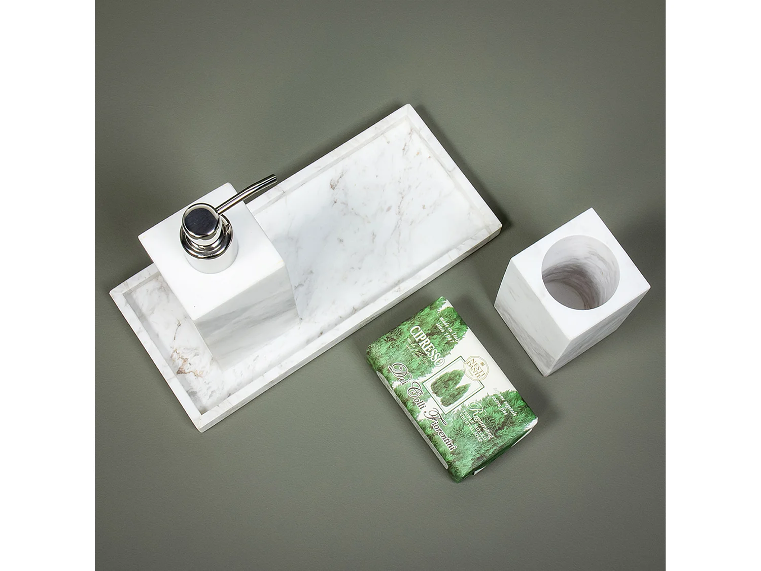 Plateau en marbre blanc véritable - Marbre - Bath Bazaar - BATHBAZAAR