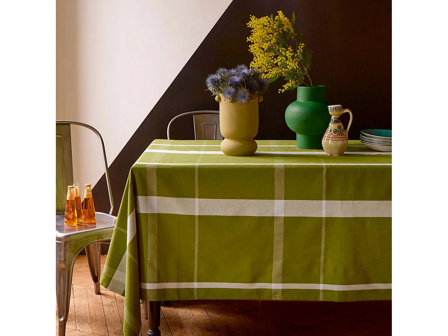 Tafelkleed La nonna Pistacchio 160 x 350 cm