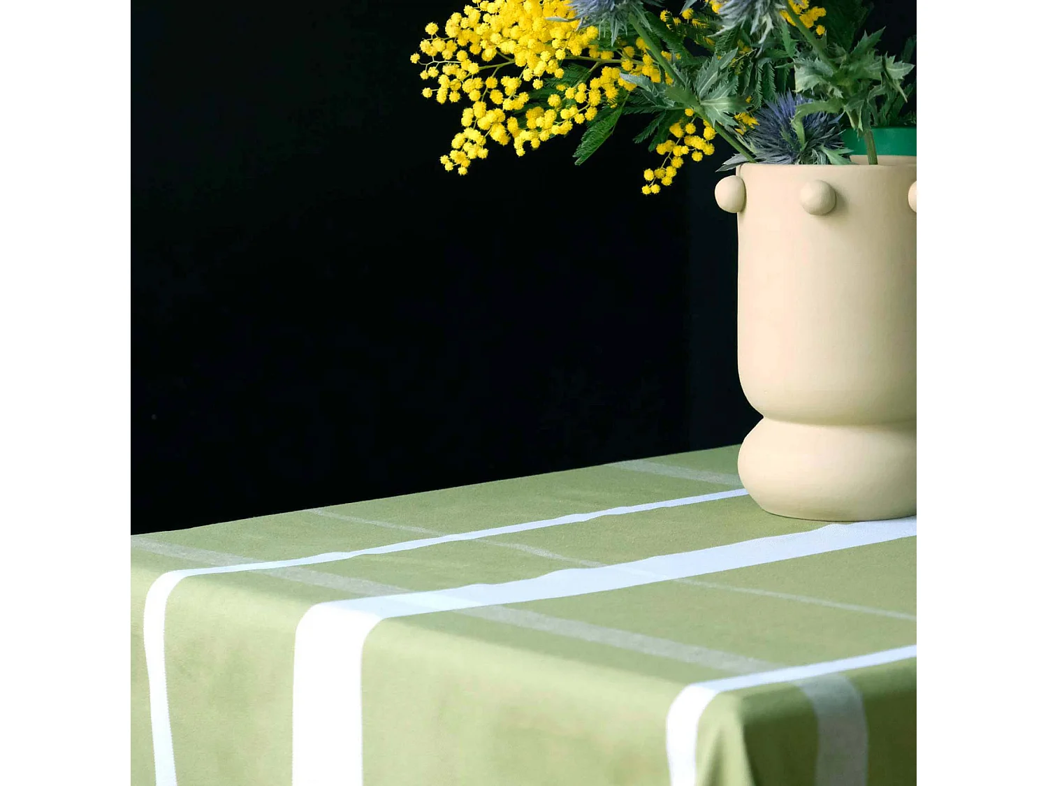 Tafelkleed La nonna Pistacchio 160 x 350 cm