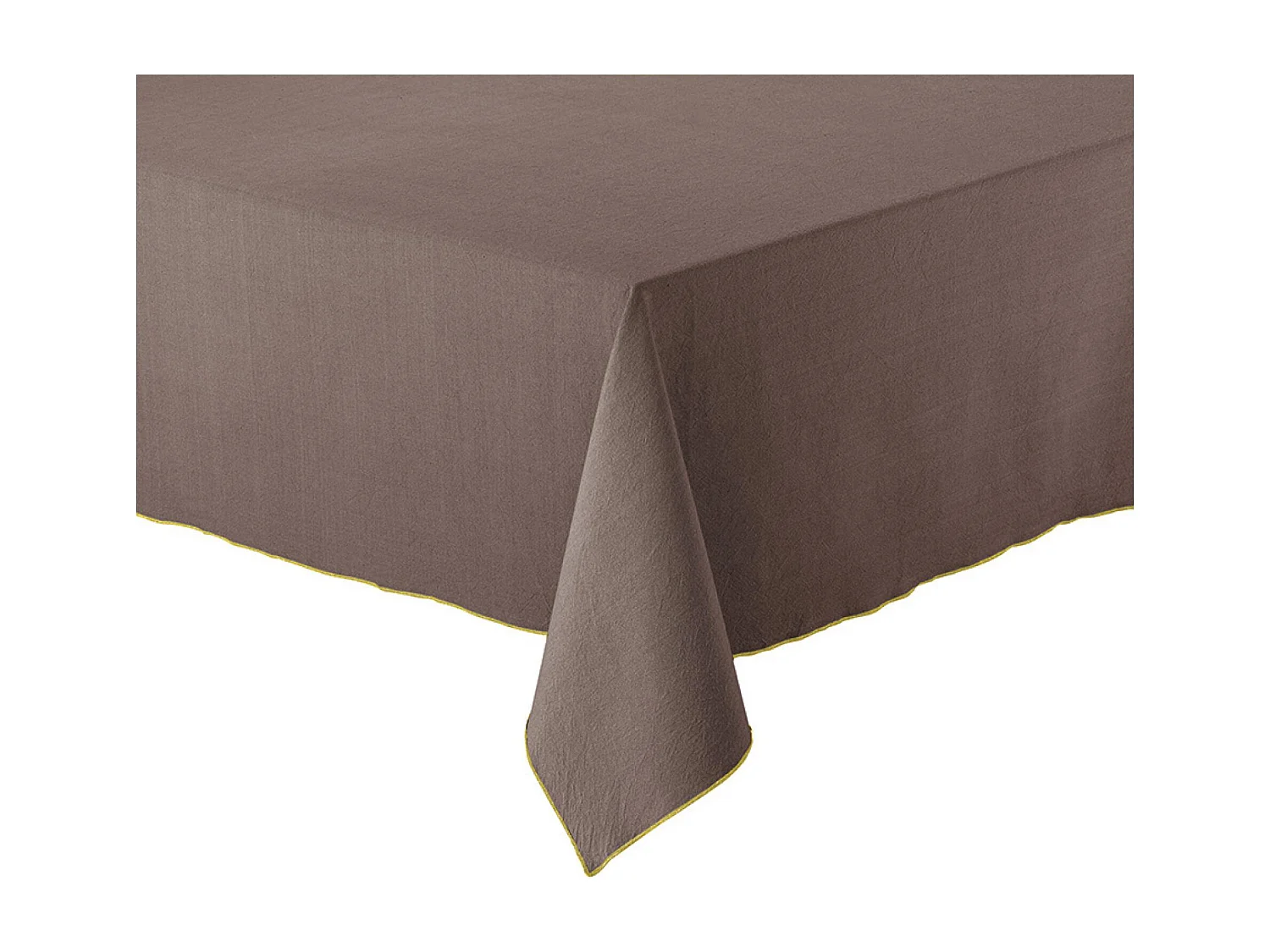 Gerecycleerd tafelkleed Grace Koffie 170 x 300 cm