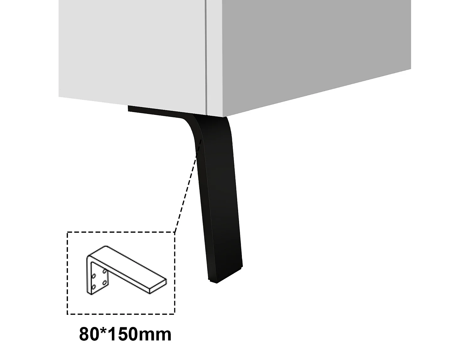 Ensemble meuble blanc et vasque L.80cm 3 tiroirs + 2*colonne haute + Armoire salle de bain avec miroir
