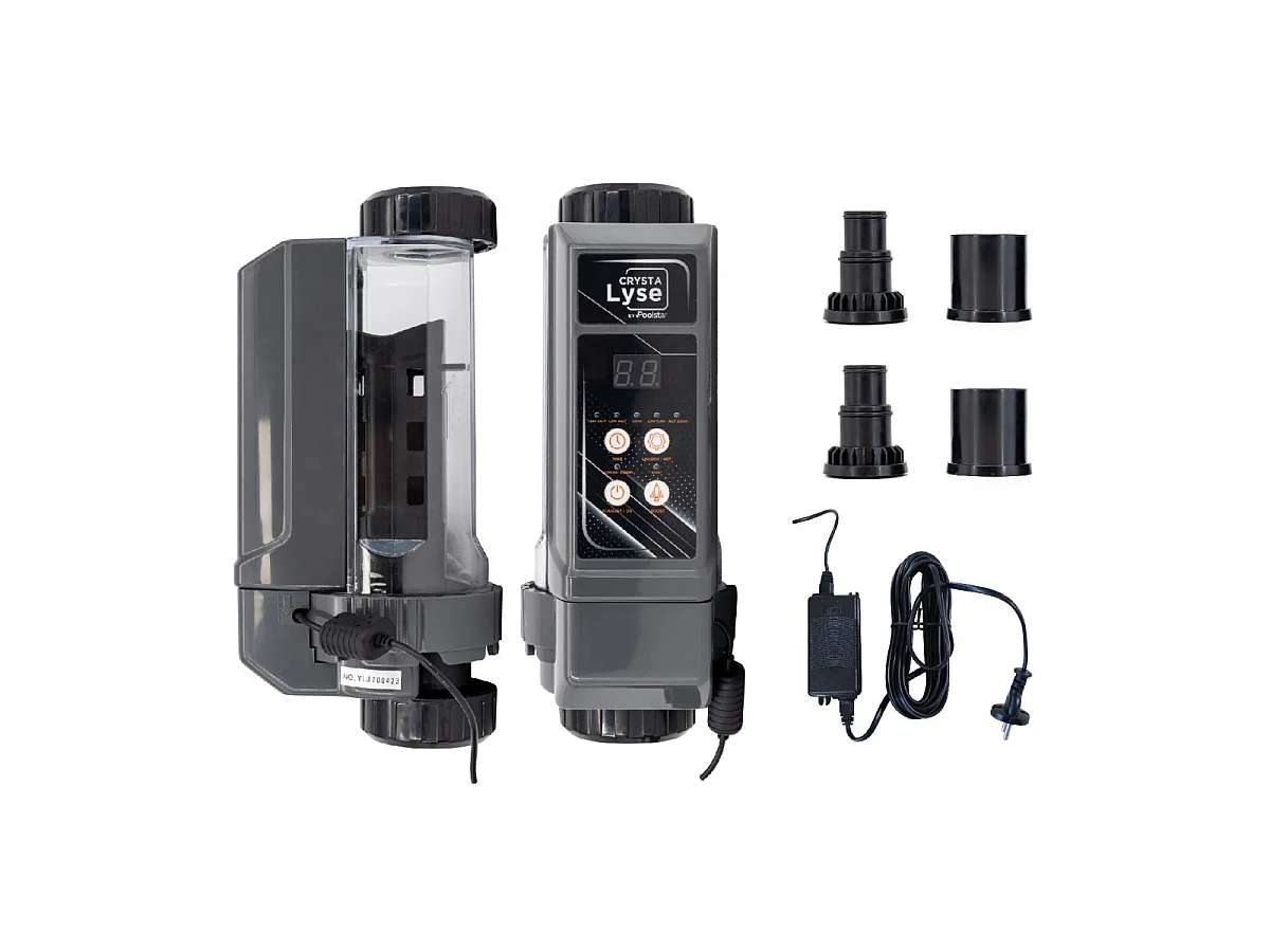 Elettrolizzatore salino Crystalyse 24m³ per piscine fuori terra - Trattamento naturale - 5g/h