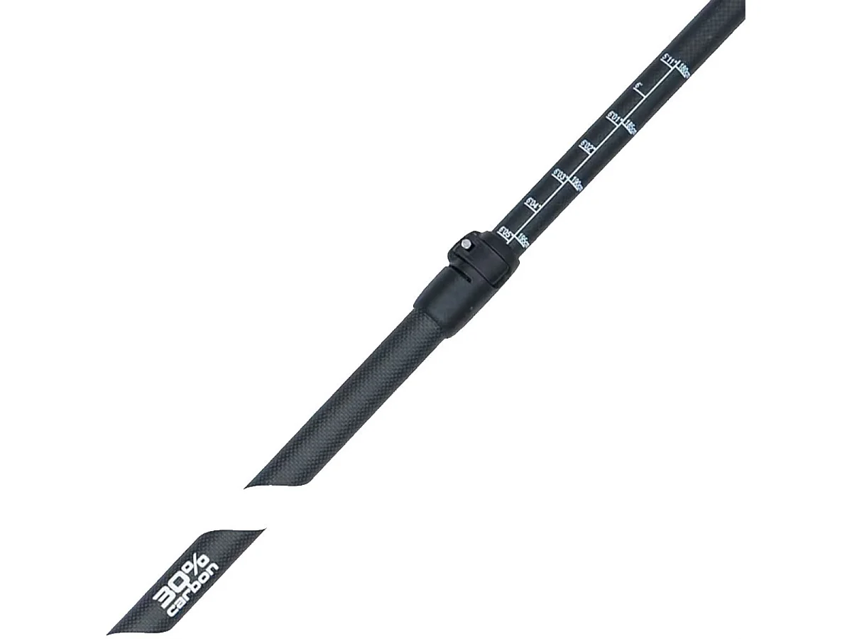 WATTSUP Stand Up Paddle 30% Carbono - Fibra de Vidrio - 3 Piezas - Ajustable / Extraíble 165-215cm Anillo de apriete - Ligero 1kg - Rendimiento