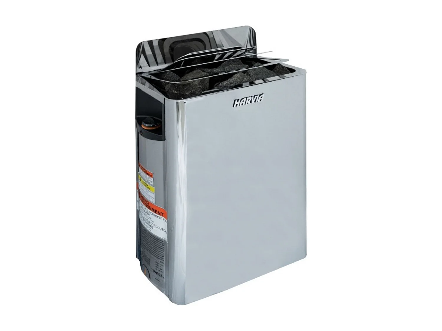 Harvia The Wall Black Steel Poêle pour sauna avec unité de commande intégrée 6 kW