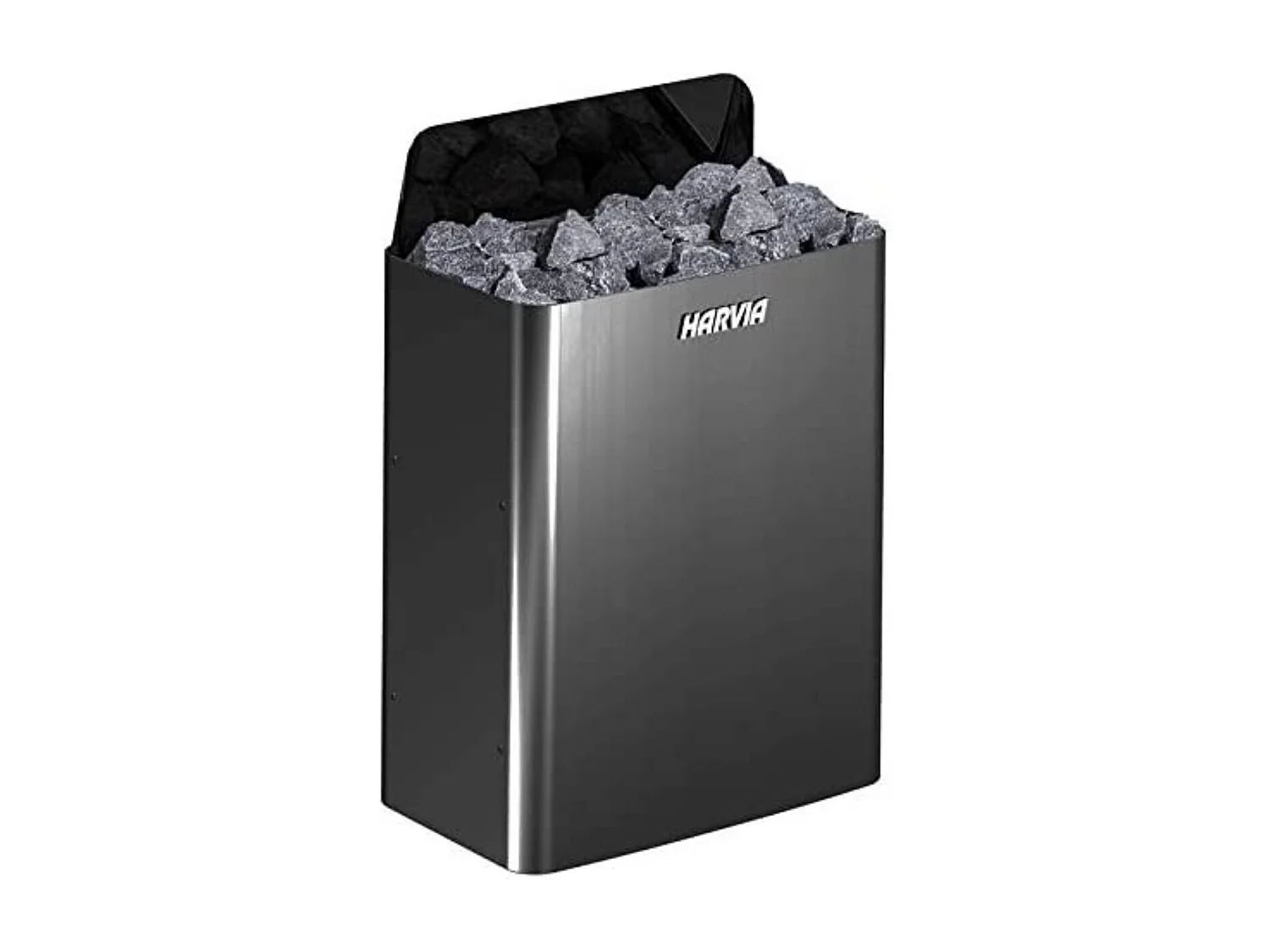 Poêle électrique Sauna Traditionnel Harvia HOLL'S Black Steel 4,5 KW - Acier Inoxydable - Unité Commande Séparée/Mural