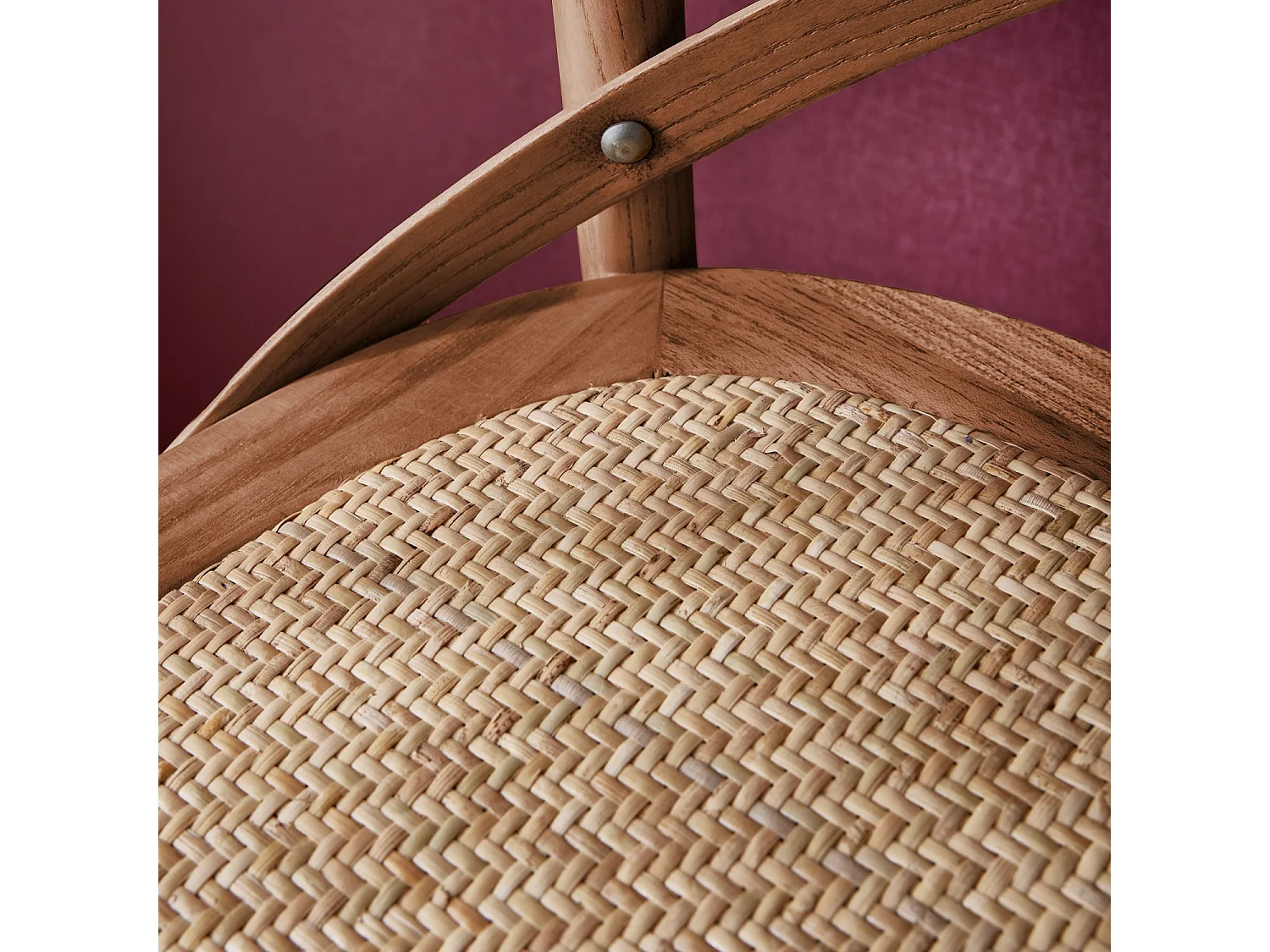 Sillas de bar bistró vintage madera nogal