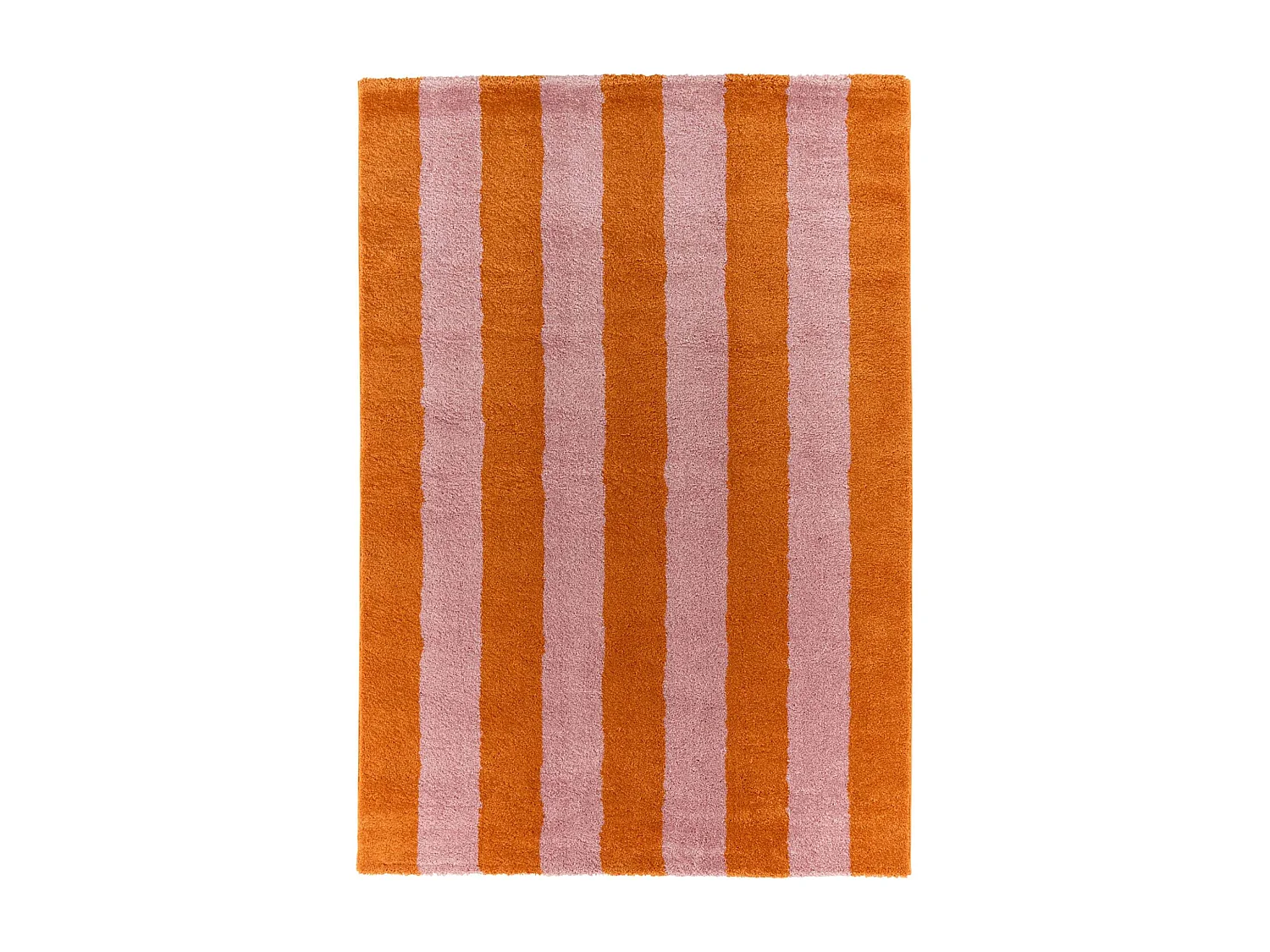 Tapis intérieur rayures orange et rose 200x280cm - Pablo