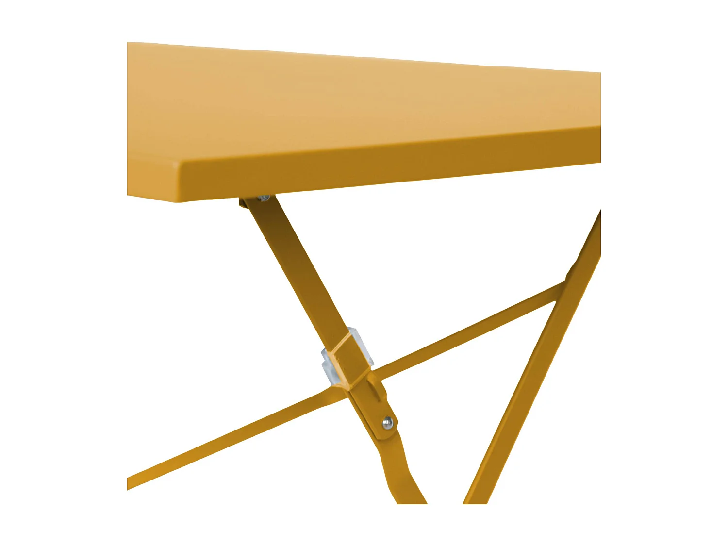 Table de jardin bistrot pliante métal + 4 assises 110 x 70cm. avec quatre chaises pliantes. acier thermolaqué