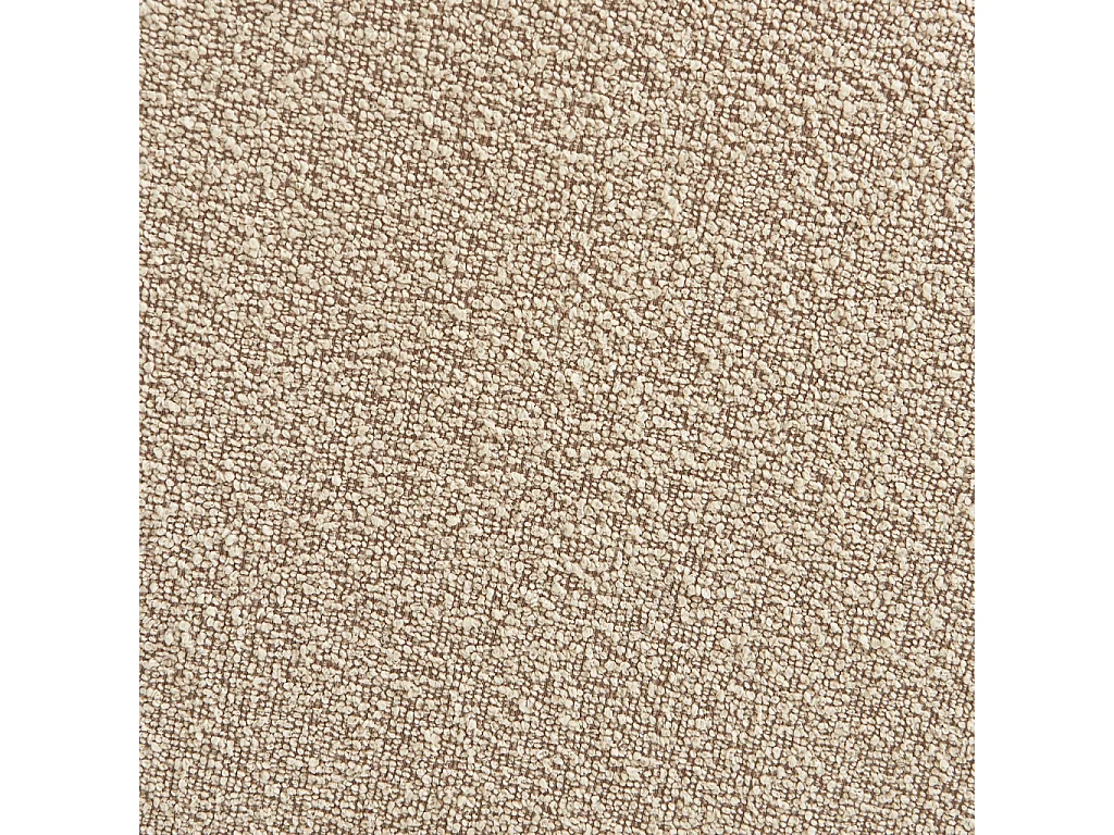 Poggiapiedi per poltrona nova in bouclé testurizzato, beige