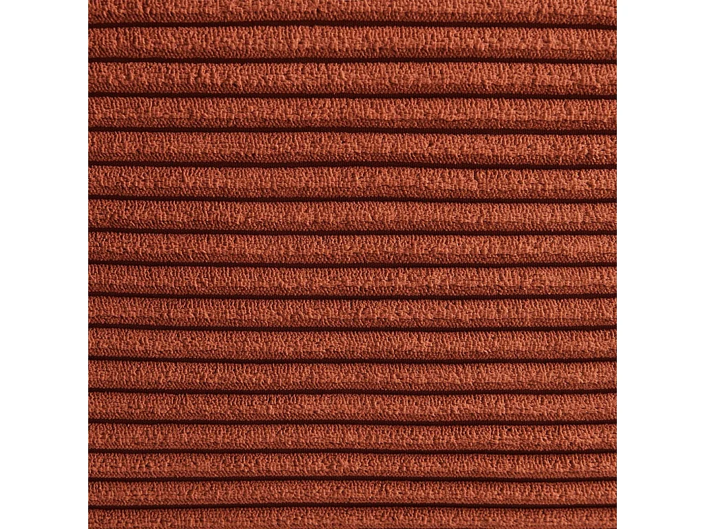 Pouf. repose-pieds pour chauffeuse Sokol velours côtelé terracotta - Sokol