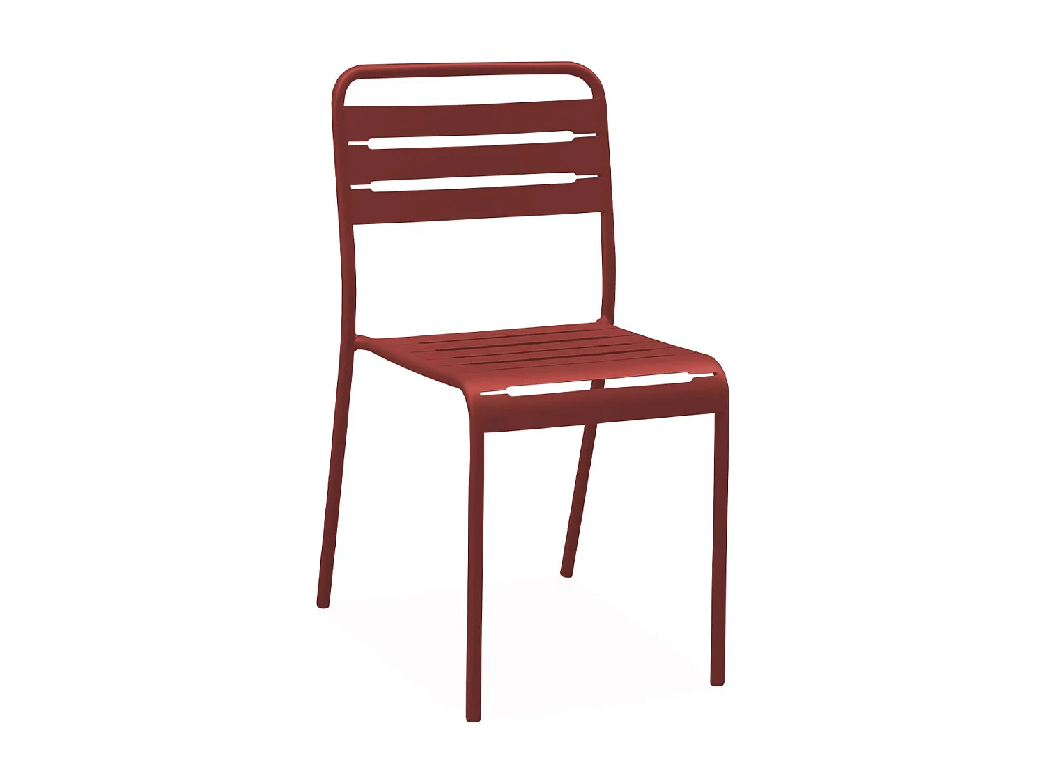 Set tavolo da giardino in acciaio con 2 sedie, 70cm, terra di siena