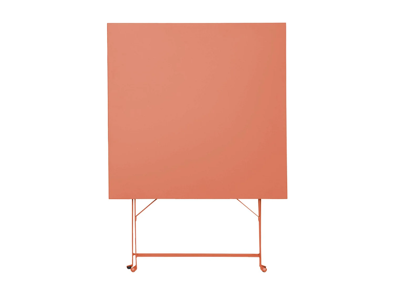 Set mesa de jardín bistró plegable de acero con 2 sillas, 70cm rosa