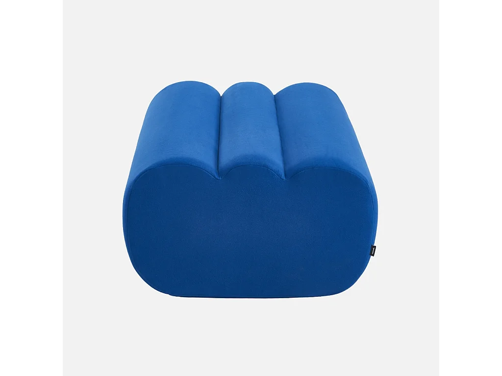 Poggiapiedi per poltrona nova tessuto, blu elettrico