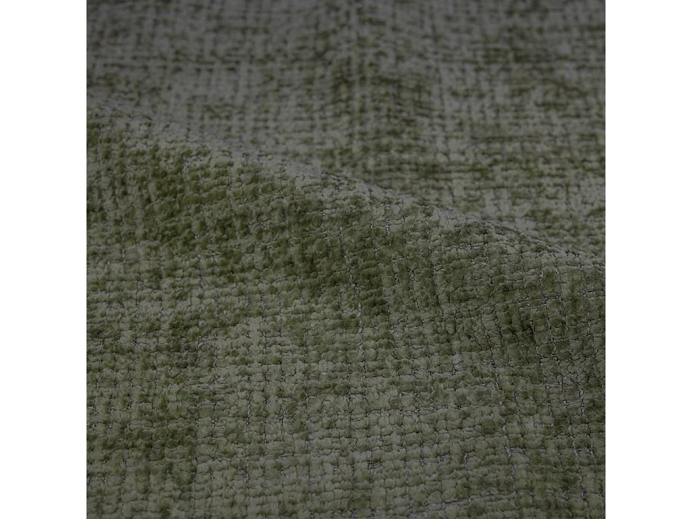 Lot de 2 chaises en tissu vert kaki, pieds métal noir - Bulle