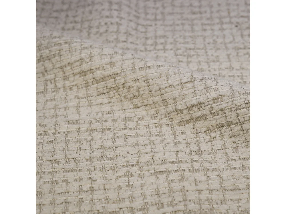 Chaise en tissu texturé écru chiné - Danaë