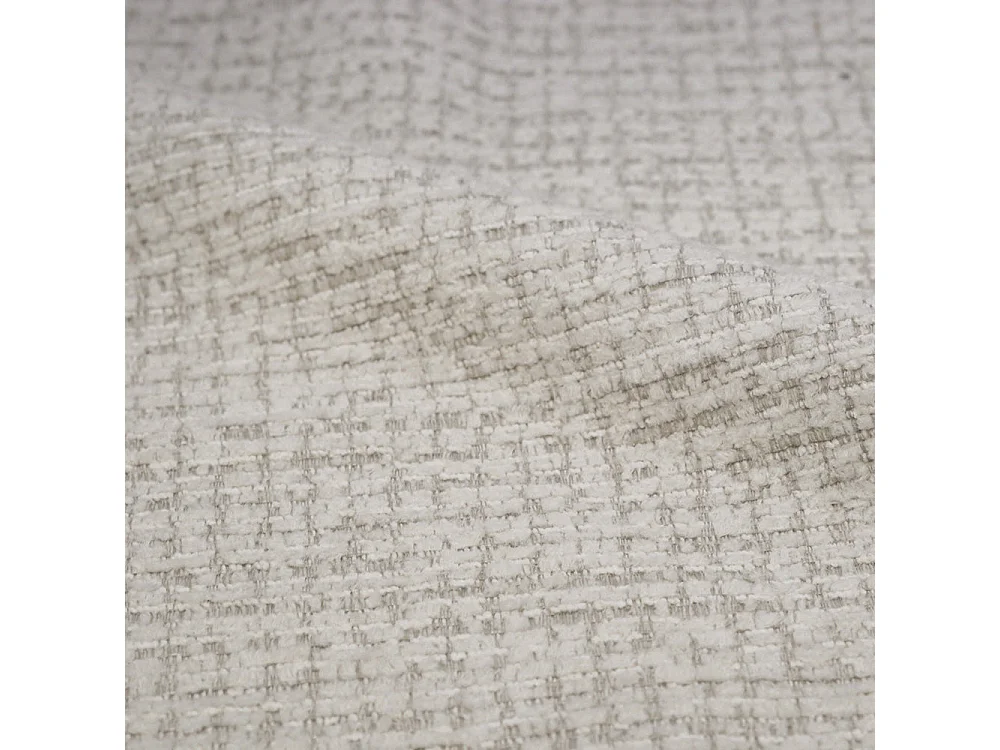 Chaise en tissu texturé écru chiné - Danaë