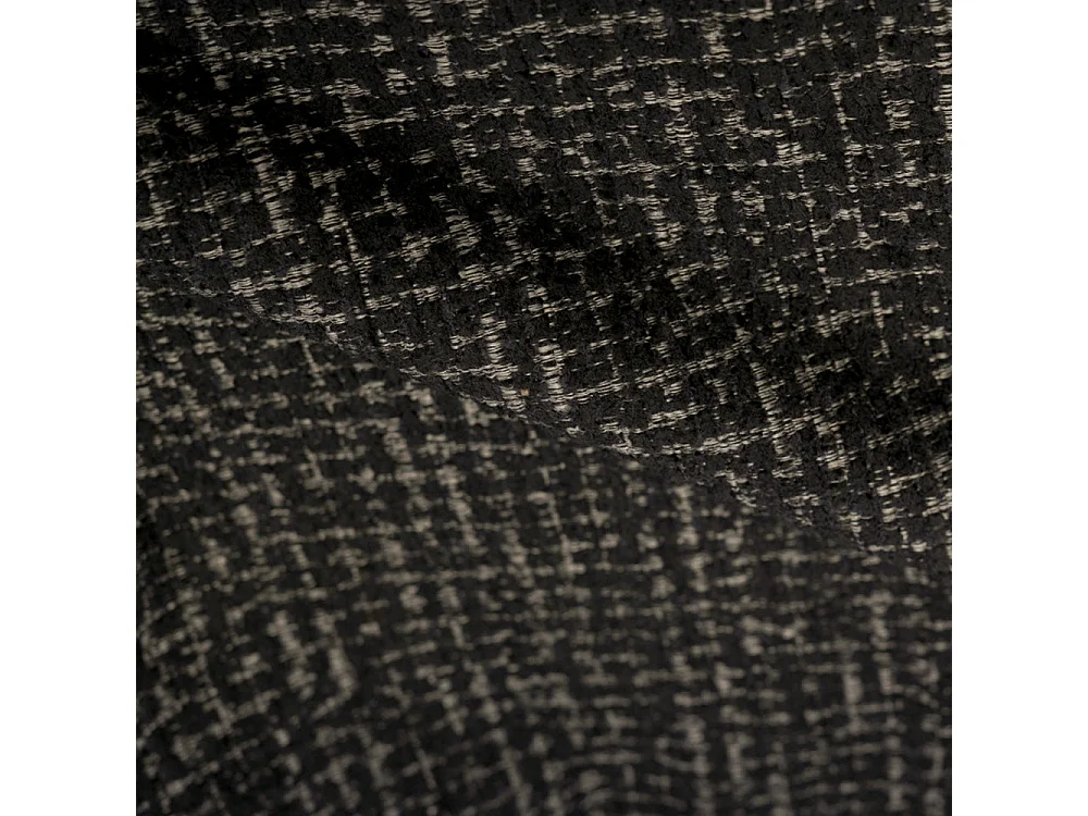 Chaise en tissu texturé noir - Danaë
