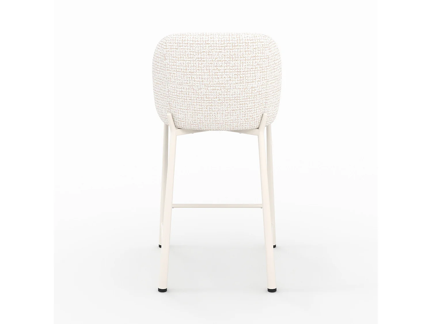 Lote de 2 sillas para isla central 65,5 cm, tejido texturizado crudo. - Bento