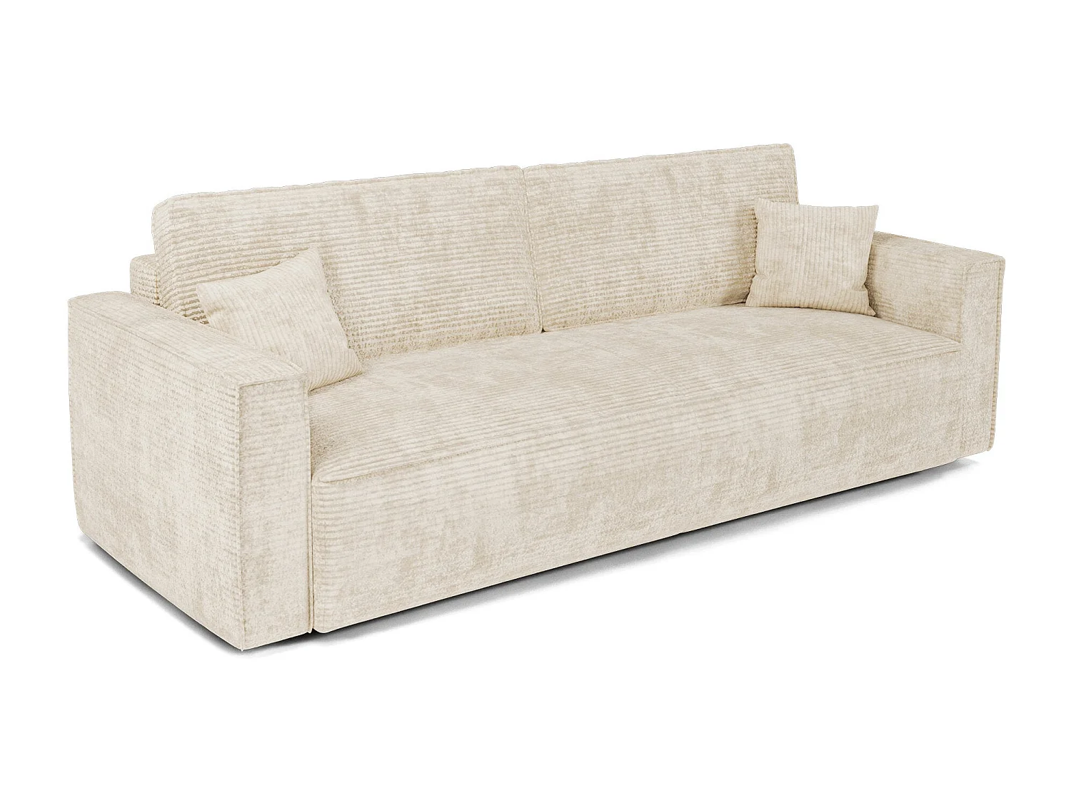 Canapé convertible avec coffre  en Velours côtelé