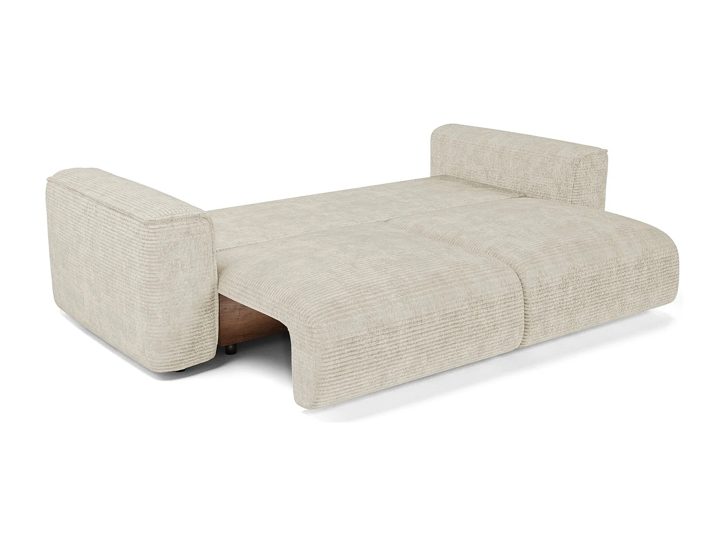 Canapé convertible avec coffre COMO en Velours côtelé