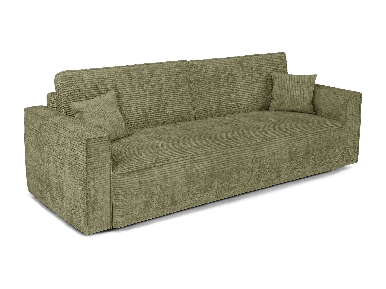 Canapé convertible avec coffre  en Velours côtelé