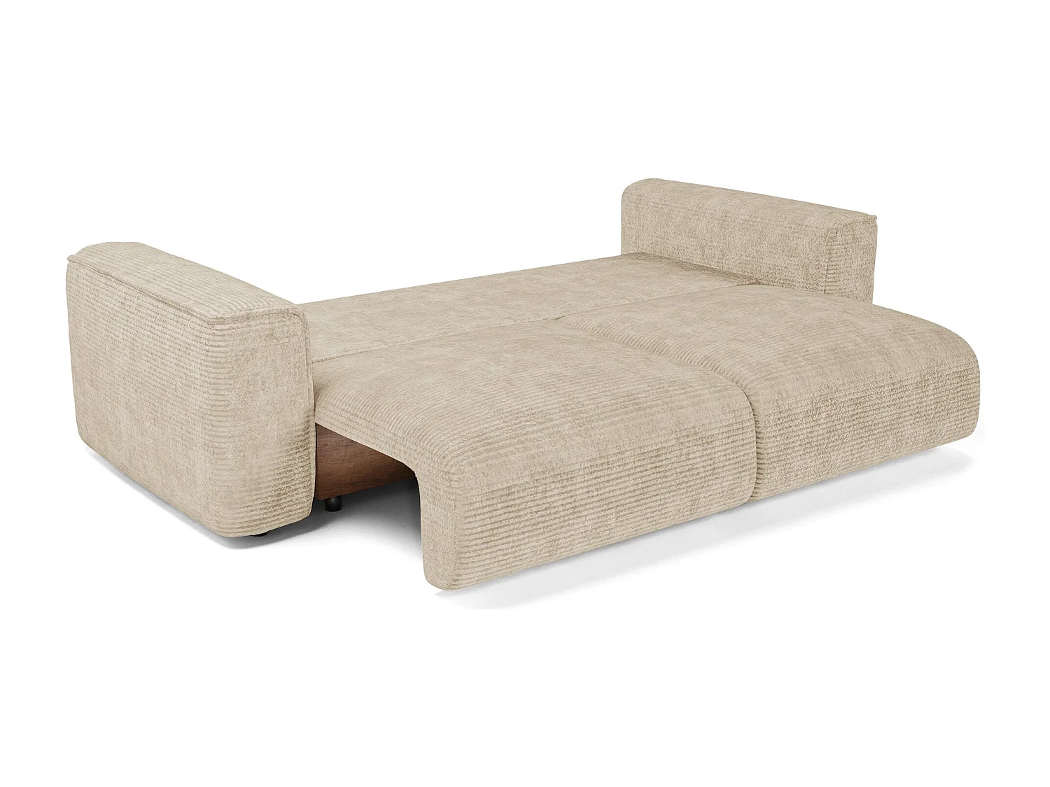 Canapé convertible avec coffre COMO en Velours côtelé